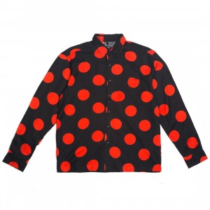 10 Deep Men Ginza Button Up (black / red)