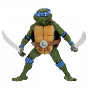NECA TMNT Teenage Mutant Ninja Turtles Cartoon Giant Size Leonardo 1/4 Scale Action Figure (green)