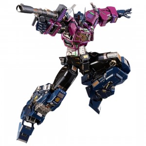 Flame Toys Kuro Kara Kuri Transformers Shattered Glass Optimus Prime Figure (purple)