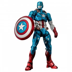 Sentinel Fighting Armor Marvel Captain America Figure (blue)