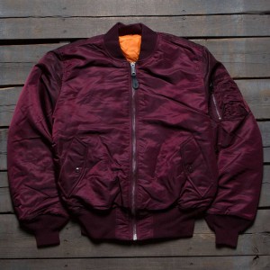 Alpha Industries Men Alpha MA-1 Flight Jacket (burgundy / maroon)