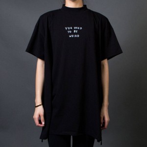 Lazy Oaf Women Used To Be Weird Tee (black) 1S