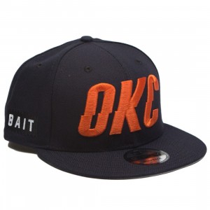 BAIT x NBA X New Era 9Fifty Oklahoma City Thunder Alt OTC Snapback Cap (navy)