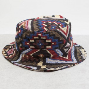 CLOT Triangle Eye Bucket Hat (brown / green)