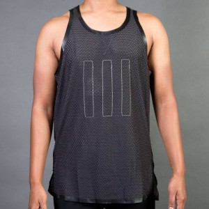 Adidas Consortium Day One Men Mesh Singlet (black / light brown)