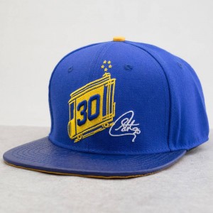 Pro Standard x NBA Golden State Warriors Trolley Leather Brim Cap (blue / royal)