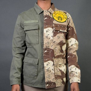 10 Deep Men Vintage Split Military Shirt (brown / camo / multi)
