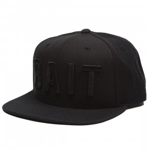 BAIT Logo Snapback Cap (black / black)