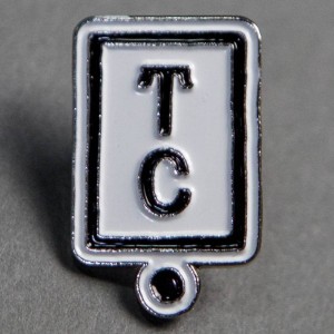 Team Cozy Logo Pin (black)