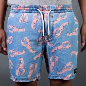 Barney Cools Men Poolside Shorts (blue / lobster)