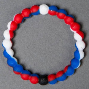 Lokai Bracelet - World USA (red / white / blue)