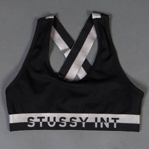 Stussy Women Metallic Band Back Top (black)
