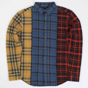 10 Deep Men Refurbished Button Down Shirt (multi / red)