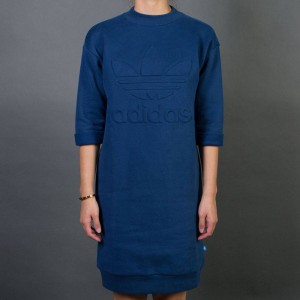 Adidas Women Sweat Dress (blue / mystery blue)