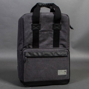 Hex Convertible Backpack (gray / charcoal canvas)