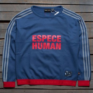 Adidas x Pharrell Williams Women Hu Race Sweatshirt (navy / night marine / scarlet)