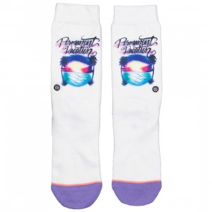 Stance Women Permanent Vacation Socks (white)