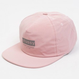 Stussy Reflective Tape Cap (pink)