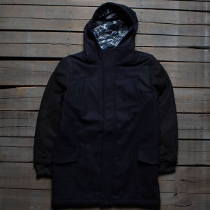 Staple Men Melton Wool Coat (black)